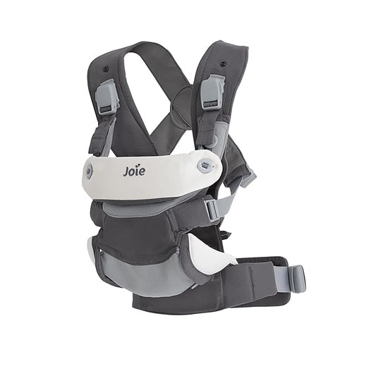 Joie Savvy lite 3-in-1 Baby Carrier – Lightweight, Ergonomic Baby Carrier with 3 Carry Positions, Padded Straps, and Lumbar Support (Cobblestone)-CubbioJoy
