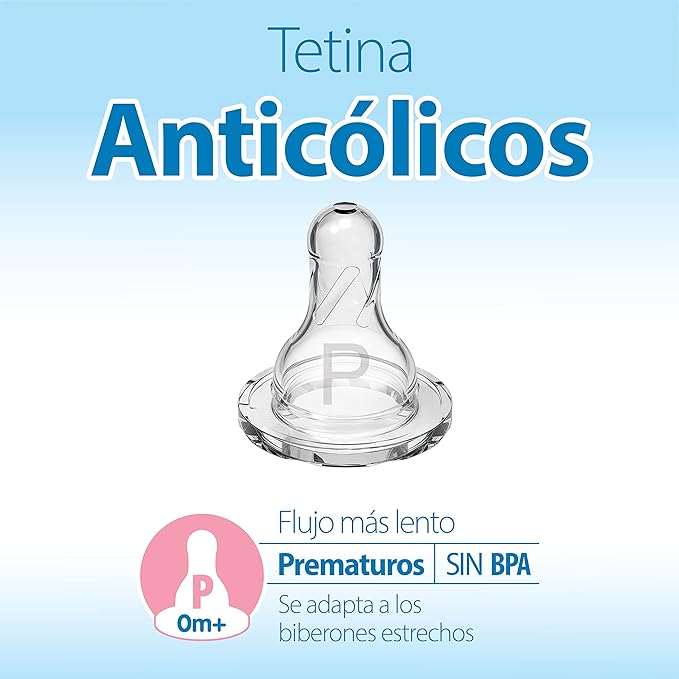 Dr. Brown's Natural Flow Anti-Colic Options+ Narrow Baby Bottle, 2 oz/60 mL, with Preemie Flow Nipple, 0m+, 4 Pack-CubbioJoy