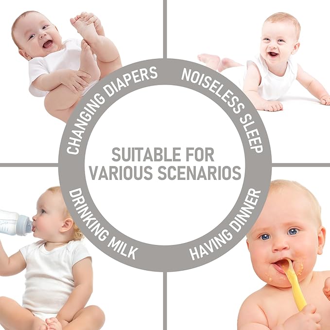 BEDLORE Waterproof Mattress Protector Crib, 2 Pack Soft Gray Mattress Pad, Noiseless Machine Washable Mattress Cover, Ultimate Protection for Your Baby's Crib Toddler Bed (52''x28'')-CubbioJoy