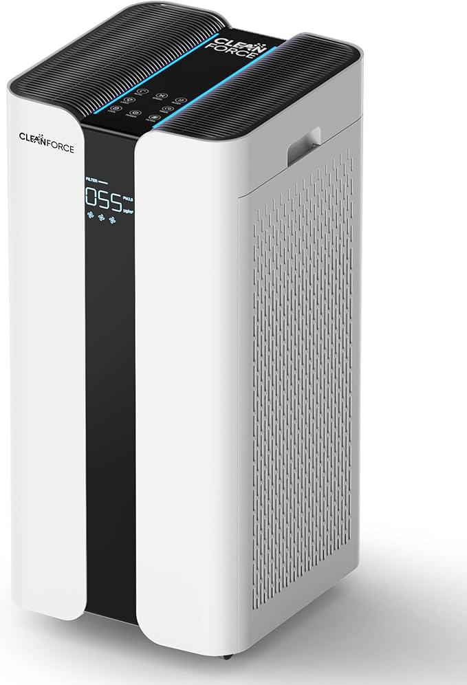 CleanForce Extra large Air Purifier for home large room, covers 3000 ft², H13 True HEPA Filter, Filters 99.97% Dust, Smoke, Odor, Pollen, VOCs, for home, office, classroom | MEGA1000 New Edition-CubbioJoy