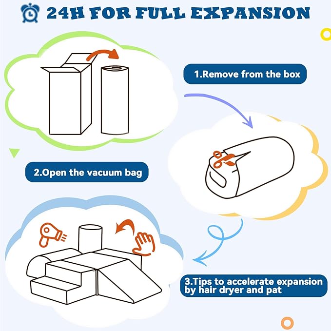 Jela Foam Blocks 6Pcs Soft Play Equipment Luxury Corduroy Fabric, Toddler Climbing Toys Indoor Soft Play for Toddlers-CubbioJoy