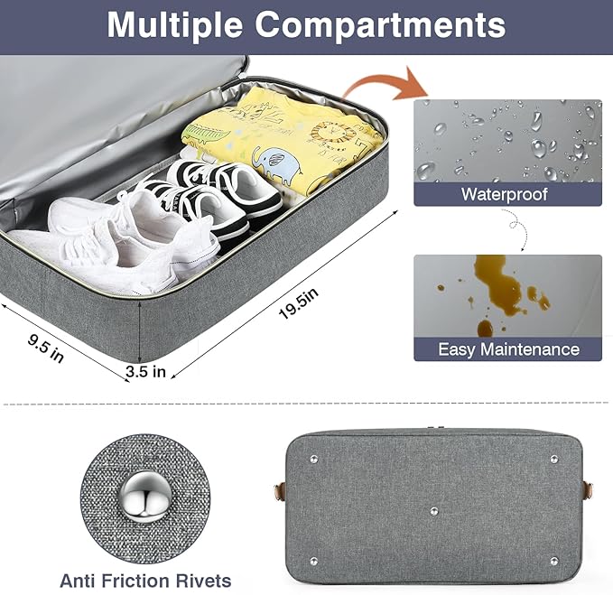 ITIEZY Diaper Bag Tote for Baby - Large Mommy Bag with Portable Changing Pad Pacifier Case, Hospital Bags Travel Baby Bag-CubbioJoy