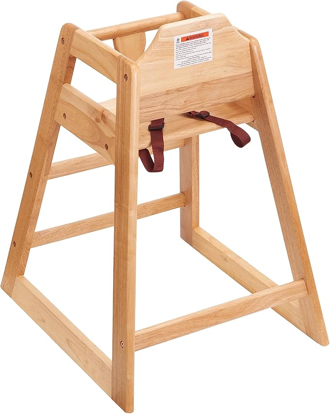 Baby Highchairs, Durable Dining Feeding Chair with Steps, High Chairs for Babies and Toddlers, Seating Ready-to-Assemble Restaurant Wood High Chair, Wooden High Chair (Highchair/Booster/Chair)-CubbioJoy