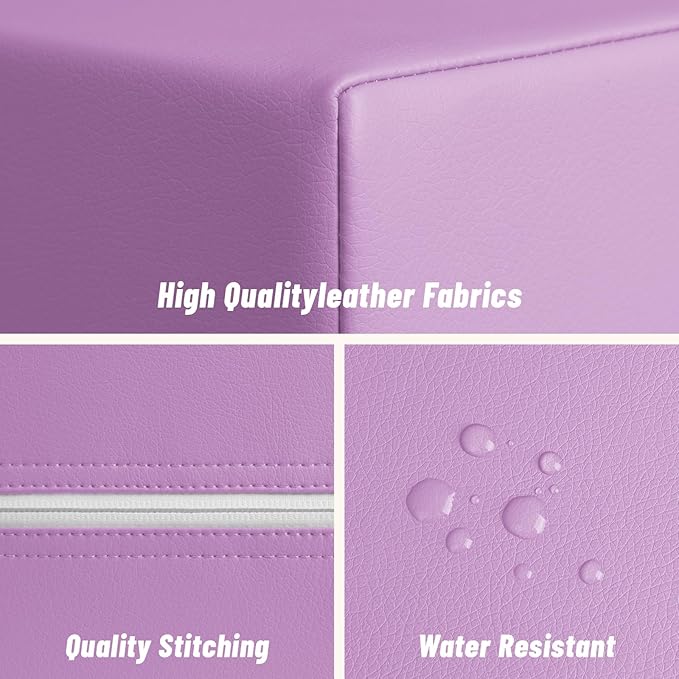 6-Piece Foam Climbing Blocks for Toddlers: Colorful Climbing Gym PU Leather Baby Foam Building Blocks Indoor Toy-CubbioJoy