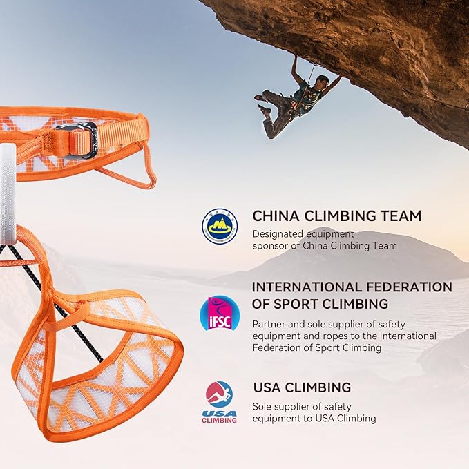 KAILAS Kids Rock Climbing Harness Child Safety Belt Climbing Gear Adjustable Lightweight Indoor Gyms Beginners Youth-CubbioJoy