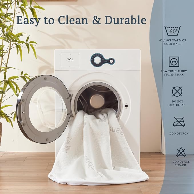 BEDLORE Waterproof Crib Mattress Protector 2 Pack, Ultra Soft Bamboo Viscose Crib Mattress Pad Cover, Noiseless Toddler Mattress Protector for Standard Baby Bed Size 52''x28'', White-CubbioJoy