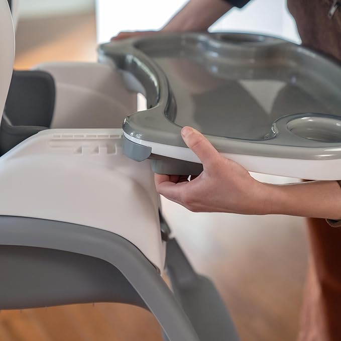 Ingenuity SmartClean Trio Elite 3-in-1 Convertible Baby High Chair, Toddler Chair, and Dining Booster Seat, For Ages 6 Months and Up, Unisex - Slate-CubbioJoy