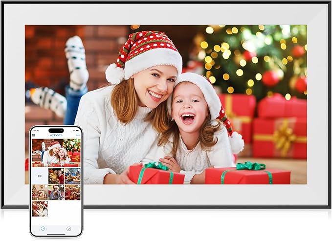 Dragon Touch 15.6 Inch Large Digital Picture Frame - WiFi Digital Photo Frame with 32GB Storage, FHD 1080P Touch Screen, Auto-Rotate, Share Photos/Videos Instantly via Free App Best Gifts for Mom-CubbioJoy