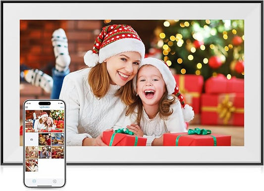 Dragon Touch 15.6 Inch Large Digital Picture Frame - WiFi Digital Photo Frame with 32GB Storage, FHD 1080P Touch Screen, Auto-Rotate, Share Photos/Videos Instantly via Free App Best Gifts for Mom-CubbioJoy