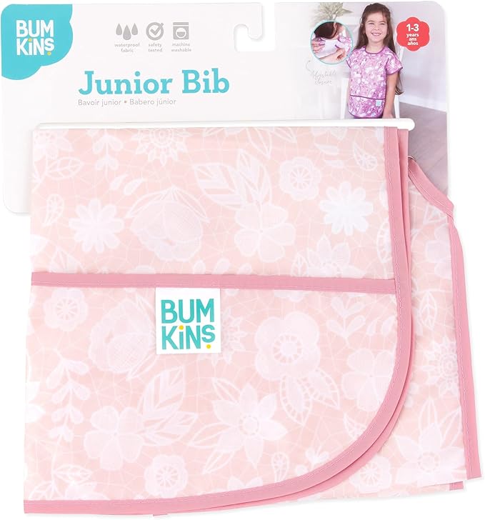 Bumkins Bibs - Toddler Bibs, Waterproof, Large for 1-3 Years, Short Sleeve-CubbioJoy