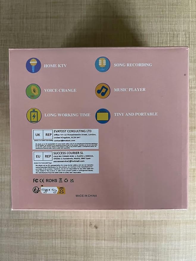 Karaoke Machine for Kids, Toys for 3-12 Years Old Girls Gifts, Kids Karaoke Microphone Machine Toy, Best Fun Christmas Birthday Gifts for 5 6 7 8 9 10 11 Years Teens Girl Boys Pink 2 Mic-CubbioJoy