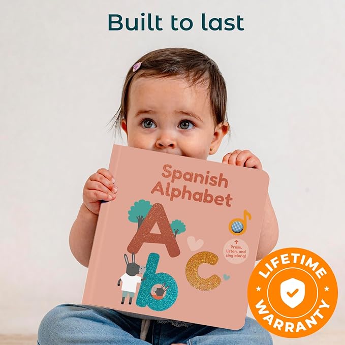 Cali's Books Spanish Nursery Rhymes Sound Book for Babies and Toddlers 1-3 | Baby Books with Spanish Songs for Kids | Libros en Español par Bebes (Spanish ABC)-CubbioJoy