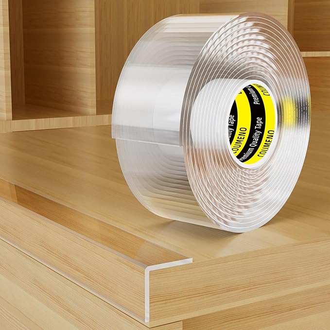 Clear Edge Protector,Safe Corner Protector, Anti-Sharp Edge Protector, for Furniture, Drawers, Tables, Cabinets1.57inX16.4FT-CubbioJoy