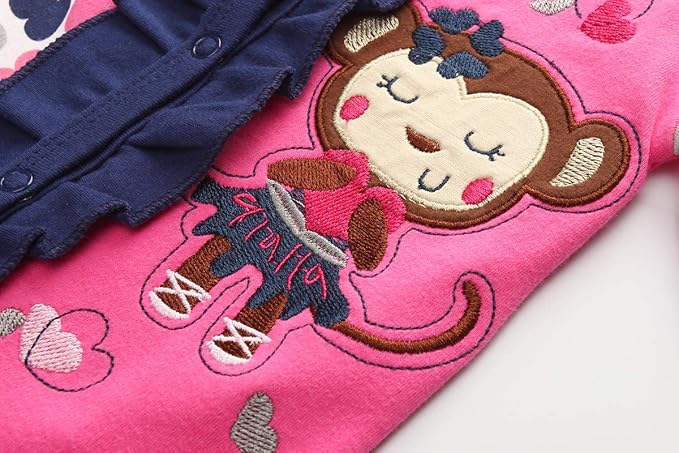 Kiddiezoom Baby and Toddler Boys'Snug Fit Footed One-Piece Romper Jumpsuit Cotton Cotton Footed Outfit-CubbioJoy