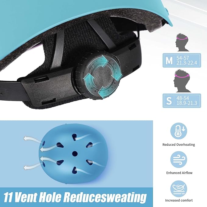 Kids Bike Helmet Set Adjustable Helmet for Ages 3-15 Kids Toddler Boys Girls Youth, Multi-Sport Bicycle Skateboarding Football Rollerskating Scooter Rollerblade Balance Bike Helmets-CubbioJoy