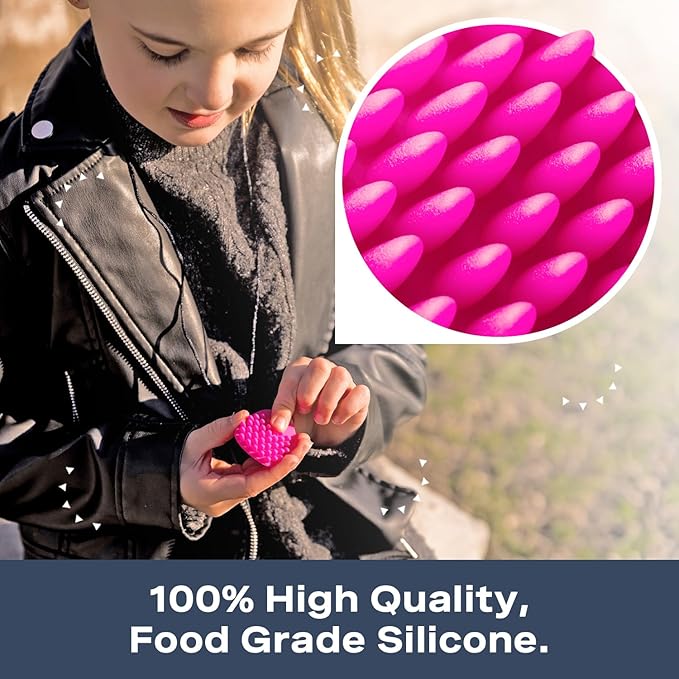 Chewy Necklace Sensory Aid for Kids, Ideal Teething Toy Made from Soft, Smooth, Food-Grade Silicone for Relief and Stimulation. Provides Comfort and Gentle Support for Children.-CubbioJoy