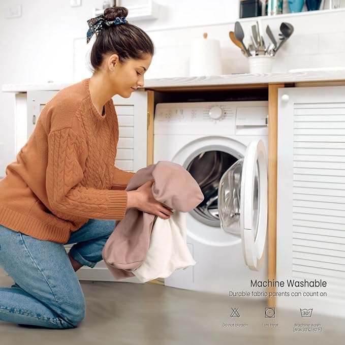 Baby Lounger Cover: Skin-Friendly & Breathable Slipcover for Lounging & Playtime - Snug Fit & Zipper-Free for Safty Daily Homeuse - Must Have for New Parents-CubbioJoy