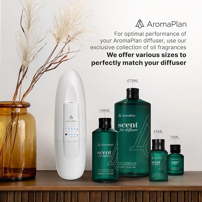 AromaPlan Authentic Plug in Waterless Diffuser (2 Pack)- Fragrance Diffuser, Waterless Diffusers for Essential Oils, Wall Diffusers Plug in-Up to 500 Sq. FT Coverage - Nanotechnology Plug in (White)-CubbioJoy