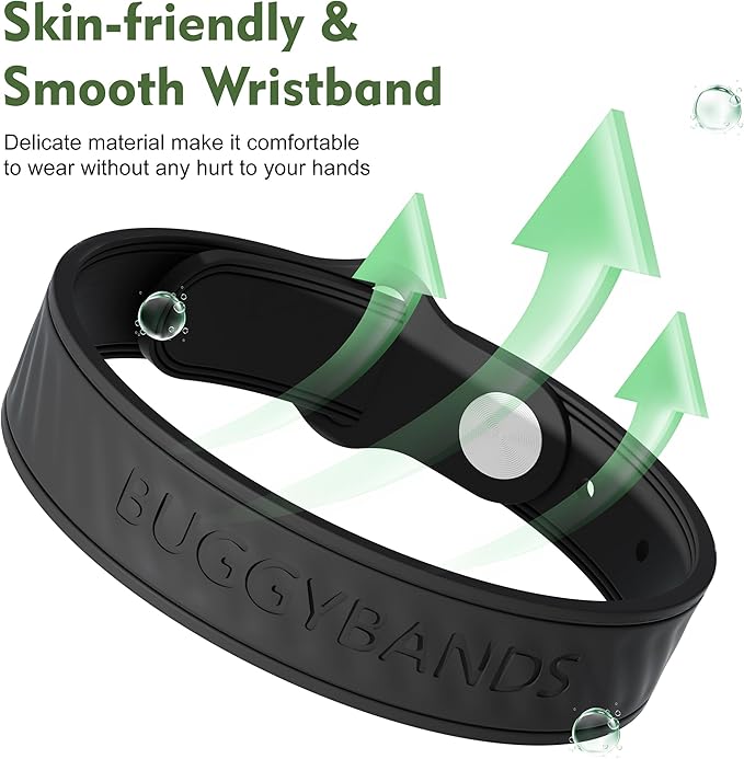 18 Pack Mosquito Repellent Bracelets, Silicone Mosquito Repellent Bands with DEET Free, Natural & Waterproof Bug Wristbands for Kids and Adults, Outdoor Traveling Protection-CubbioJoy