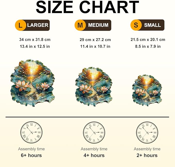 Jigfoxy Wooden Puzzles for Adults, Lotus Wood Puzzles Adult, Unique Animal Shape Wooden Jigsaw Puzzles for Adults, Birthday Gifts for Puzzle Lovers, Family, Friend (S-8.5 * 7.9in-100pcs)-CubbioJoy