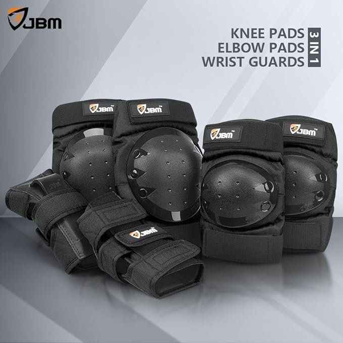 JBM Adult & Kids Knee Pads Elbow Pads and Wrist Guards for Inline Skating, Roller Skating, Skateboarding, Scootering-CubbioJoy
