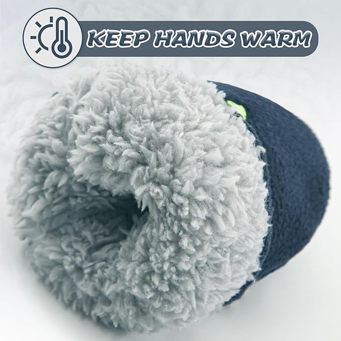 BAVST Baby Toddler Winter Mittens Girls Warm Fleece Lined Gloves Kids Sherpa Lined Mittens for Boys-CubbioJoy