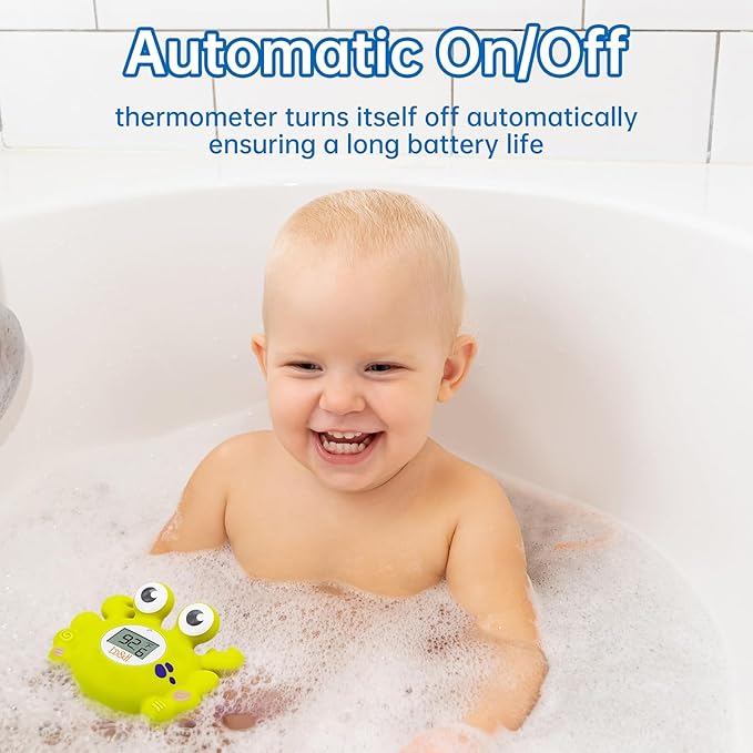 b&h Baby Bath Thermometer, Toddlers Safety Bathtub Water Thermometer, Baby Room and Bath Floating Toy, Fahrenheit and Celsius-CubbioJoy