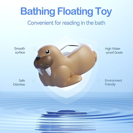Baby Bath Thermometer for Bathtub, Room|Water Temperature, Baby Bath Floating Toy|Kids Bathroom Safety, Digital LCD with Timer-CubbioJoy