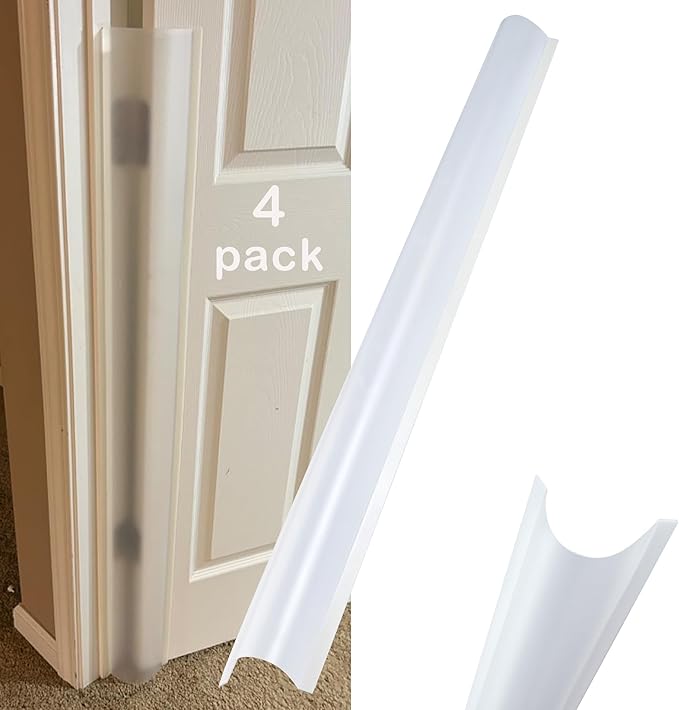 4PCS Baby Proofing Door Finger Pinch Guard Clear Door Jam Shield for Child Safety Finger Pinch Protector Hinge Protectors for Kids-CubbioJoy