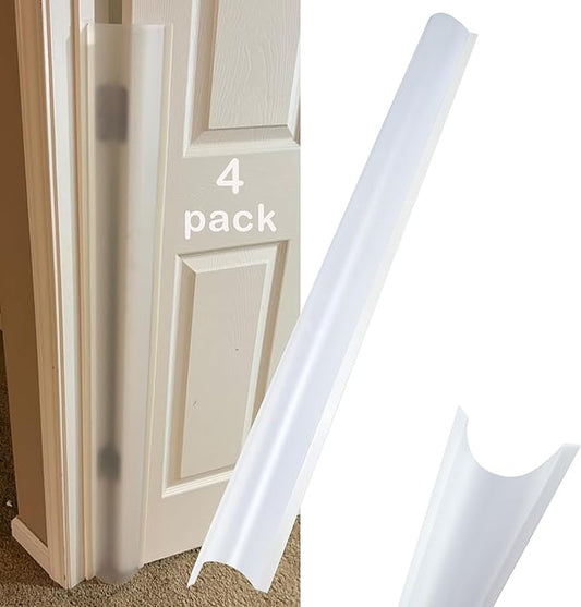 4PCS Baby Proofing Door Finger Pinch Guard Clear Door Jam Shield for Child Safety Finger Pinch Protector Hinge Protectors for Kids-CubbioJoy