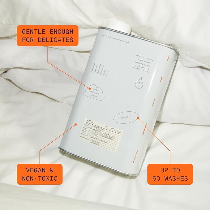 DedCool Liquid Laundry Dedtergent | 01 Taunt | Luxurious Long-Lasting Signature Scent Detergent | Effective Stain Removal | Infused with Natural Essential Oils | Non-Toxic | 60 Washes | 32 fl oz-CubbioJoy