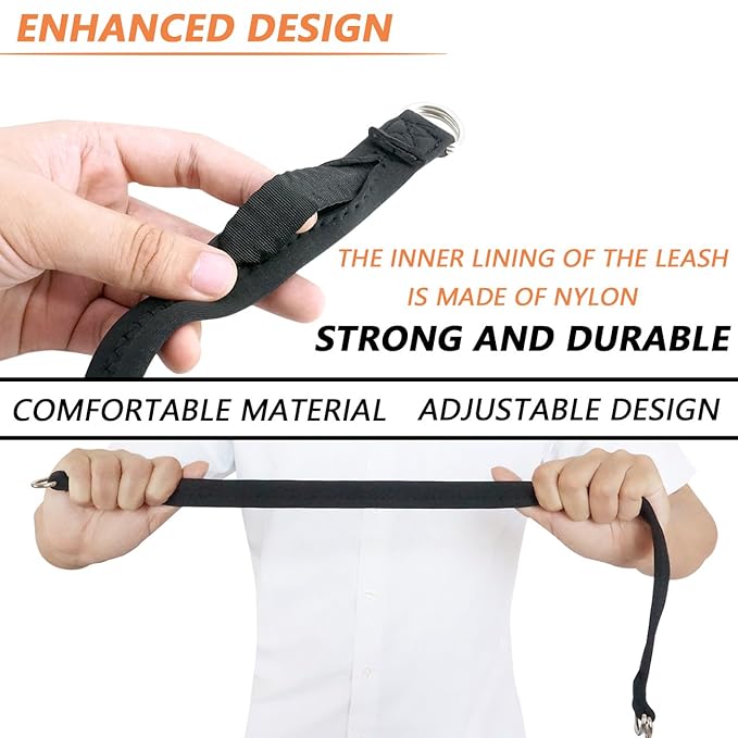 Baby Stroller Pram Wheelchair Safety Wrist Strap or Short Leash for Dog(Black)-CubbioJoy