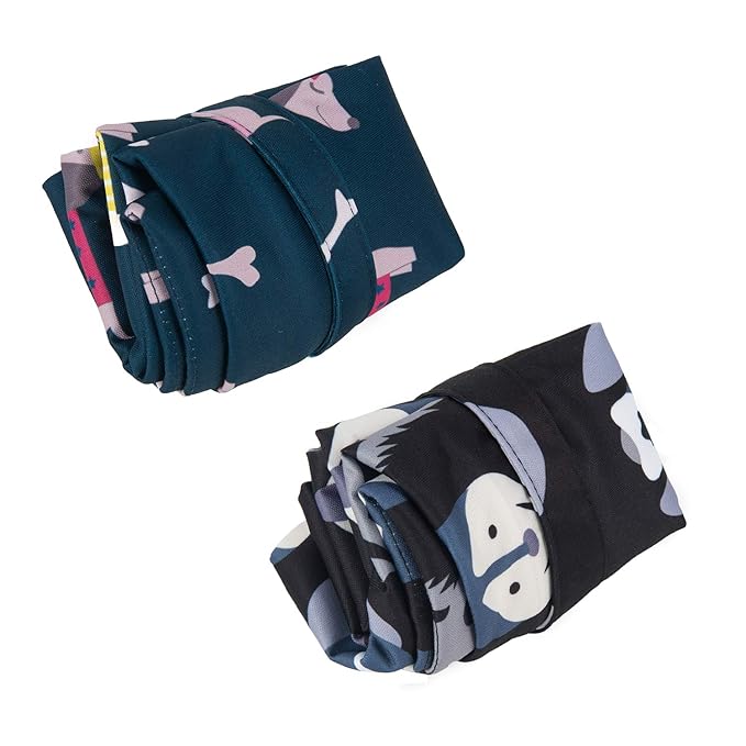 ALVABABY 2pcs Cloth Diaper Wet Dry Bags Waterproof Reusable with Two Zippered Pockets Travel Beach Pool Daycare Soiled Baby Items Yoga Gym Bag for Swimsuits or Wet Clothes L93107-CubbioJoy