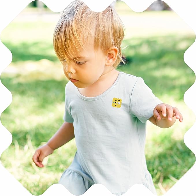 BuzzPatch Mosquito Patch Stickers for Kids (60 Pack) - All Natural, Plant Based Ingredients, Non-Toxic, DEET Free, Citronella Essential Oil Insect Patches, for Toddlers, Babies, Children (2)-CubbioJoy