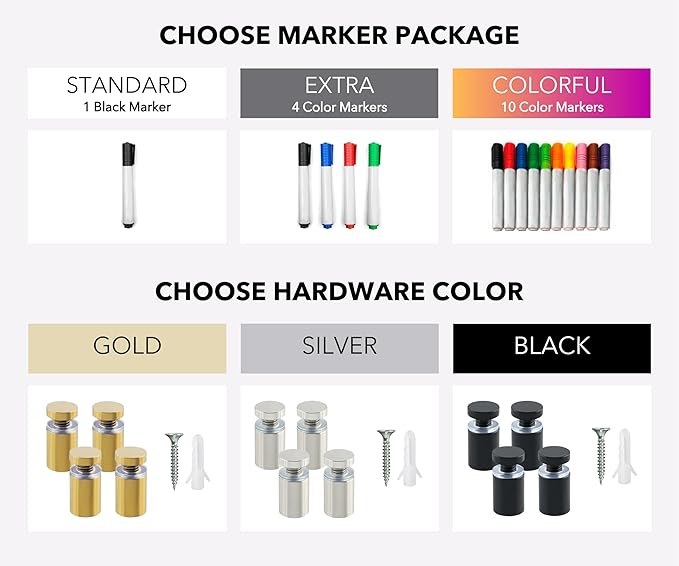 Acrylic Family Planner Wall Calendar - Personalized Calendar 2025, Personalized Dry Erase Board, Dry Erase Calendar, Monthly and Weekly Calendar, New Home Gift, Housewarming Gift-CubbioJoy