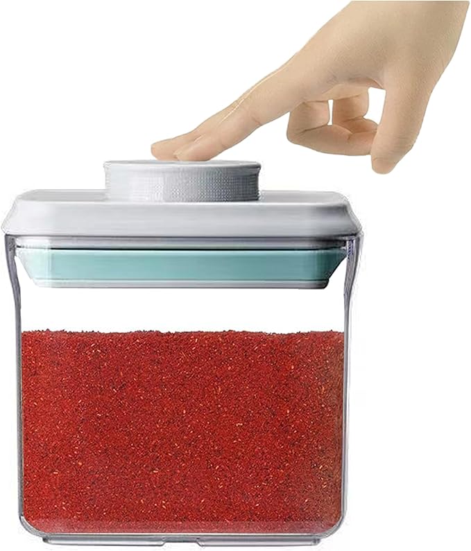Airtight Food Storage Container - 0.5qt / 500ml Mini Square Pop Containers With Lids, Bpa Free Stackable Container Snacks Candy Salt Herbs Spices-CubbioJoy