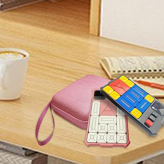 JCHPINE Hard Carrying Case for GiiKER Super Slide Brain Games, Protective Storage Holder for GiiKER Brain Teaser Puzzles Interactive Handheld Game Console Accessories (Case Only) (Pink)-CubbioJoy