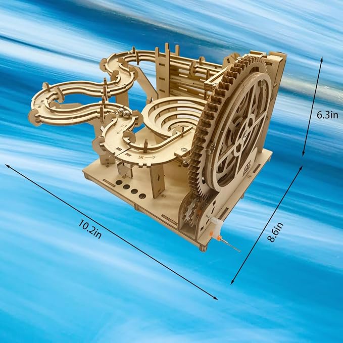 3D Wooden Puzzle Marble Run for Adults Kids - DIY Mechanical Puzzle Assembly Model Building Kit Wood Crafts for Boys and Girls Age 14+ Years Old-CubbioJoy