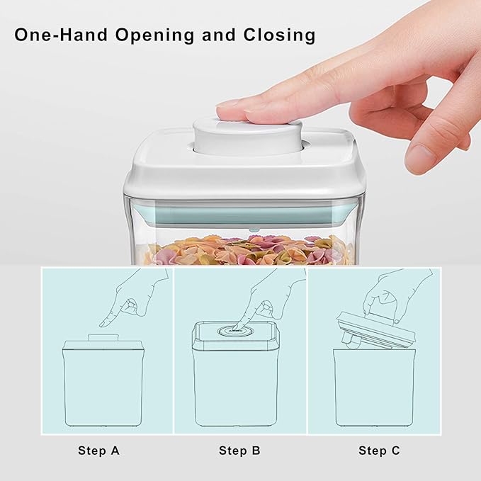 Airtight Food Storage Container Formula Milk Powder Containers Dispenser with Spoon BPA-Free for Home Travel 1500ML / 1.5 Qt, No Scraper Design-CubbioJoy