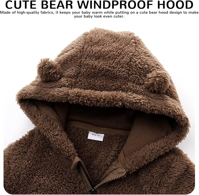 Baby Boy Girl Snowsuit Winter Warm Clothes Coat Infant Jumpsuit Toddler Outfit-CubbioJoy