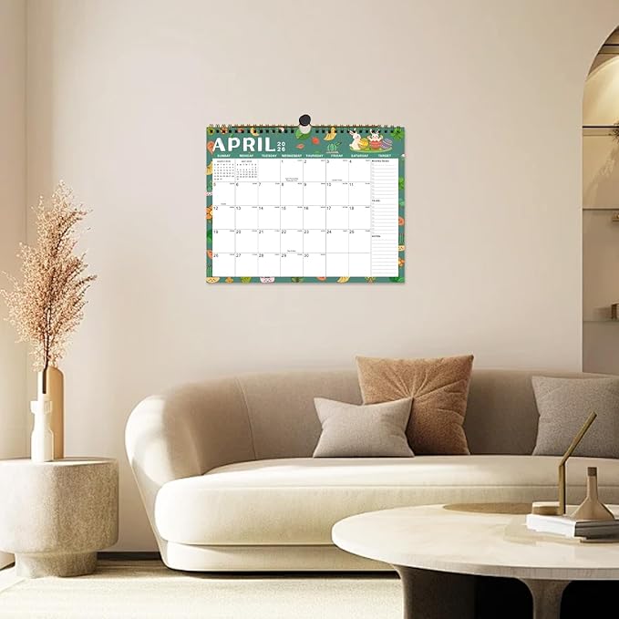 Calendar 2025-2027 22 Monthly Wall Calendar Runs from September 2025 until June 2027 Spiral Binding Hanging 11.5" x 14.7" Thick Paper with Julian Dates and Block for School Office（Festive)-CubbioJoy