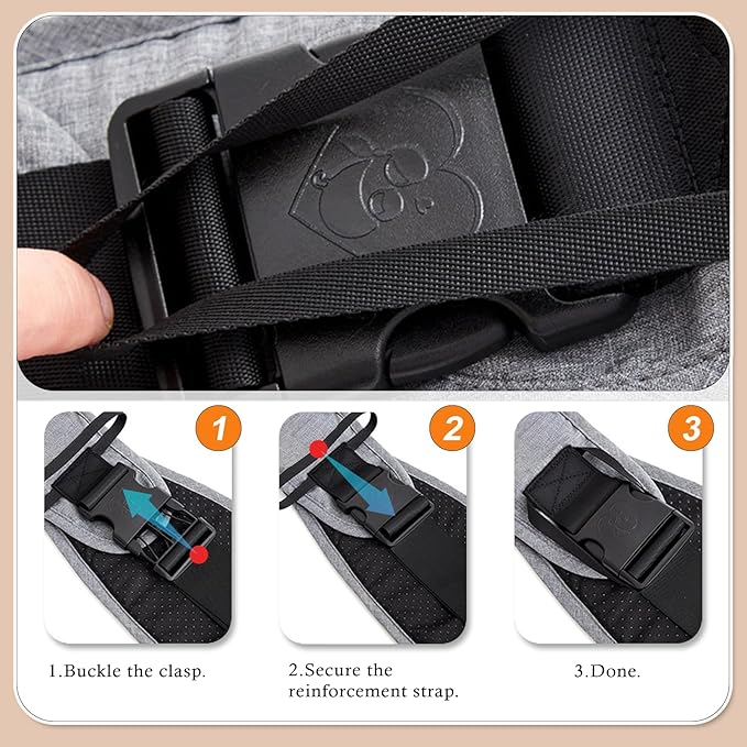 Baby Carrier Newborn to Toddler-Adjustable Baby Sling Carrier,Toddler Carrier for 25-60lbs,Comfortable to Baby Sling for Hands-Free Carrying (Gray)-CubbioJoy