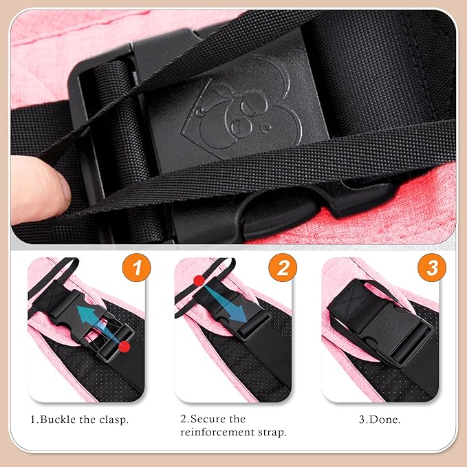 Baby Carrier Newborn to Toddler-Adjustable Baby Sling Carrier,Toddler Carrier for 25-60lbs,Comfortable Toddler Sling for Hands-Free Carrying (Pink)-CubbioJoy