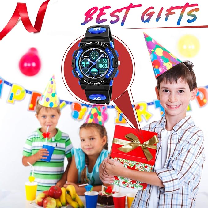 ATIMO LED Multi Function Waterproof Watch for Kids - Kids Gifts-CubbioJoy