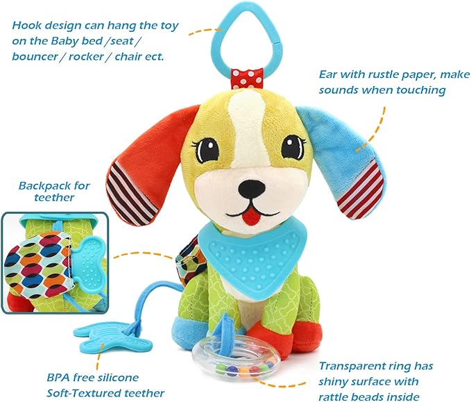 BLOOBLOOMAX Sock rattles for Babies 0-24 Months Baby Animal Foot Finder Educational Toys-CubbioJoy