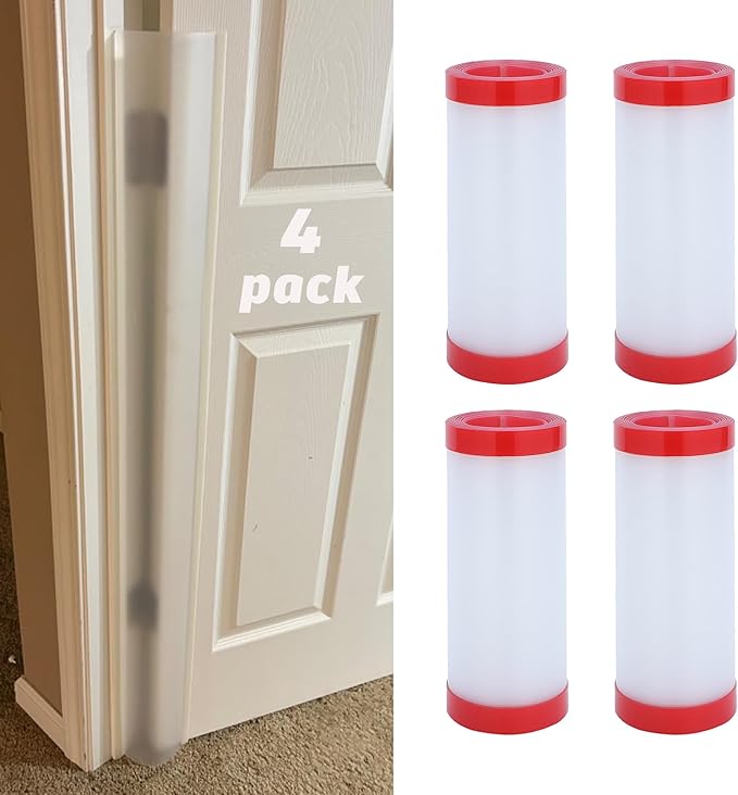 4PCS Baby Proofing Door Finger Pinch Guard Clear Door Jam Shield for Child Safety Finger Pinch Protector Hinge Protectors for Kids/Pet-CubbioJoy