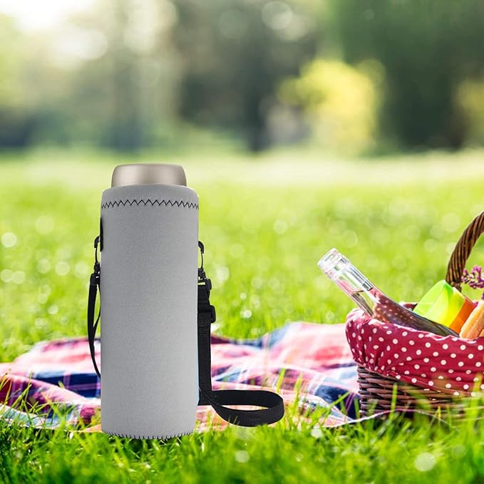 AUPET Water Bottle Bag Carrier,24oz/32oz Insulated Neoprene bottle Sling Holder Case Pouch Cover for 1000ML/750ML Bottles with Shoulder Strap for walking-CubbioJoy