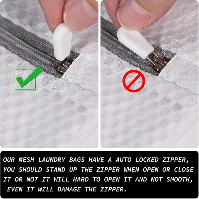 4Pcs Durable Honeycomb Mesh Laundry Bags for Delicates Reusable Wash Bag(1XX-Large 24 x 24 Inches,1X-Large 20 x 24 Inches,1 Large 16 x 20 Inches, 1 Medium 12 x 16 Inches)-CubbioJoy