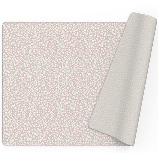 Baby Care Play Mat (Large, Hygge - Bloom & Entry) 82'' x 55'' Original One-Piece Reversible Rollable Waterproof Play Mat for Infants, Babies, Toddler, and Kids-CubbioJoy