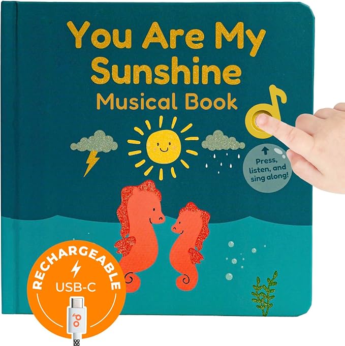 Cali's Books You are My Sunshine Nursery Rhymes | Interactive Sound Book | Musical Toys for Toddlers 1-3 | Sound Book for Babies and Toddlers | Interactive Baby Learning Toy.-CubbioJoy